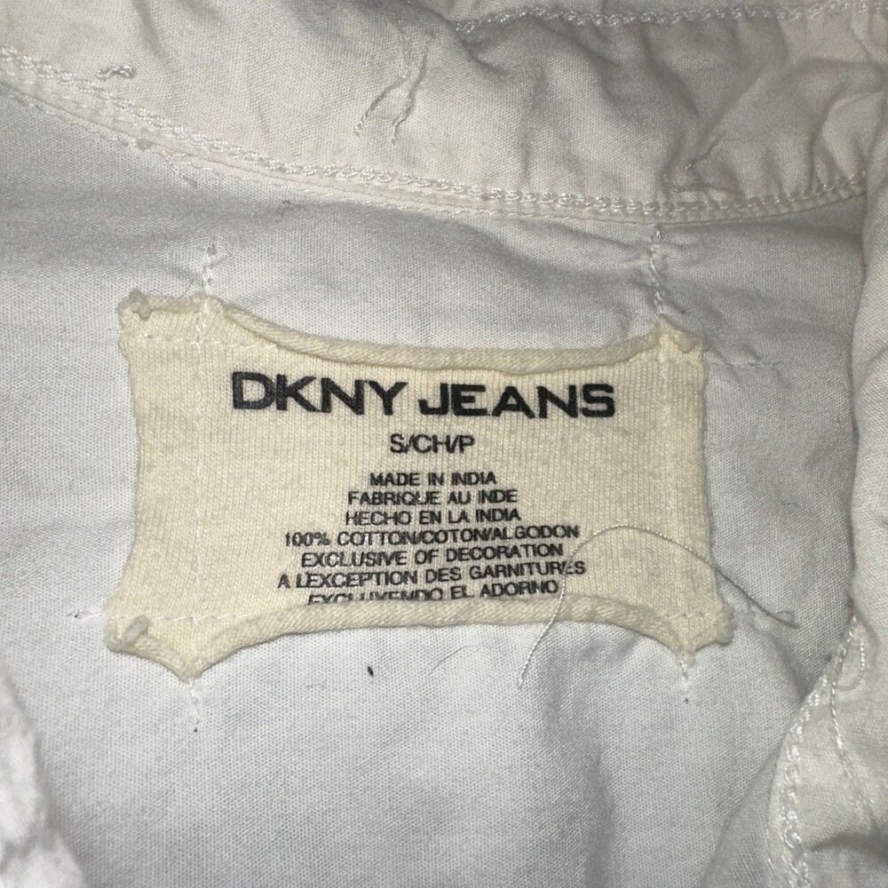 DKNY Biker Vest East Village Union Trade Manhattan Bronx Size S Small Vintage - Picture 7 of 8